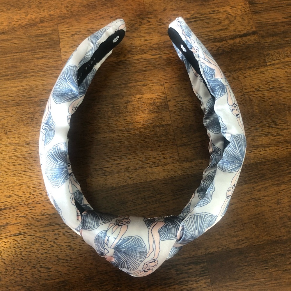 NWT $85 Lele Sadoughi IVORY LELE SADOUGHI X MARILYN MONROE PRINTED HEADBAND! - Picture 9 of 12